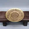 Dekorativa figurer kinesiska antika koppar nr 3 maträtt är av fint utförande