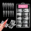 Nail Art Kits Cover voor UV -gel met clipextensies manicure tools dubbele vormen valse nagels diy decoratie schimmeltips