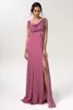 Robes de fête Robe de soirée élégante 2024 Purple O-Neck A-Line Backless Prom Verte Classic Classic Mariffon Spaghetti Strap Vestidos de Fiesta D10147