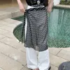 SAIRS VERSÃO COREIRA INS Blogger Salia de gaze em camadas de renda exclusiva com amarração picante garotinha avental feminino vestido de bandagem pedo cortina