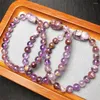 Braccialetti Link Natural Purple Garden Quartz Pixiu Bracciale Crystal Reiki Healing Stone Fashi