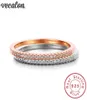 プロモーション90Off Vecalon Infinity Ring 925 Sterling Silver Women Engagement Wedding Band Ring Diamond CZ Finger Ring G4227343
