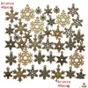 Charms 40Pcs Mix Metal Zinc Alloy Christmas Snowflakes Fit Jewelry Pendant For Diy Necklace Bracelet Making Findingscharms Drop Deli Dhpwo