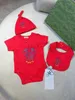 In Stock Designers Baby Luxury Romper Designer Bodyborn Bodysuit da tuta per bambini salti da ragazzo ragazzo a tre pezzi 100% di cotone di cotone Esskids