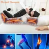 Masseur de compression de jambes brillant pour la circulation avec 3 modes de chauffage, 3 niveaux d'intensité - masseur complet pour le soulagement de la douleur et la réduction de l'enflure