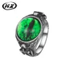 Street Trend Ghost Claw 3-Color Evil Eye Mens Titanium Steel Ring bleknar inte män ringar