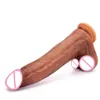 Stor lång vibrator realistisk dildo mjuk silikon penis vuxna sexiga leksaker med teleskopisk svängningsvärme för kvinnlig stimulator orgasm