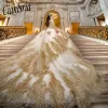 Abito da ballo di principessa Tulle Quinceanera Dresses Meninas de 15 Anos Appliques 3Dflower Ballkleid Vestidos de Debutante