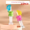 Bouteilles d'eau 2 / 4pcs avec bouteille Boire d'alimentation girouette pour les déversements d'enfants