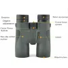 Telescópios Visionking de longo alcance 10x42 Binóculos de acampamento de caça bak4 fmc telescópio poderoso e impermeável prismático de caza binocular