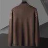 Męskie swetry 2024 Zimowy sweter harajuku vintage dzianina swetra najwyższa jakość moda przystojna miękka ciepła ćwiczenie kurtka Mężczyźni jesienne płaszcze