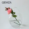 GIEMZA Acrylic Bag Vase Transparent Bags Shopping Basket Desktop Small Fish Tank Flower Pots Fashion Street S Props 240415