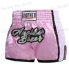 Shorts maschile pantaloncini da boxe tailandese pantaloncini da boxe thailandesi e palestra per adulti e bambini afferrano la gabbia di allenamento che combattono taekwondo pantaloni da uomo t240419