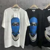 Heren t-shirts ih nom uh nit blauw masker man print t shirt vrouwen mannen los katoenen kleding strmar oversized casual top ts t240419