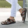 Lässige Schuhe Instantarts Ethnische Stammes aztekische Männer Männer Sneakers Mode flach für Damen Indoor Arbeit Slip-on-Slipper Walking Schuh