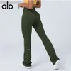 Desginer alooo Yoga Aloe Pant Leggings New Dance Wide Leg Alon Hip Lift High Taille Casuflare Sporthosen