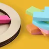3D Buzzles Kids Wooden 3D Puzzle لعبة ملونة بانوراما Tangram Math Toys شكل قلب الطفل Montessori التعلم التعليمي 240419