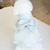 Ropa para perros mascota princesa vestida corbata camisa de arco falda teddy inspires vestidos de moda vestidos de cachorro de perros pequeños
