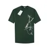 Designer T Shirt Summer Nowe męskie i damskie para krótkiego rękawów minimalistyczna wszechstronna wszechstronna koszulka z nadrukiem Czarna i biała XS-L W55G5