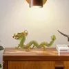 Estatuetas decorativas colecionáveis dragão estatueta artesanal ornamento de artesanato em miniatura chinesa para carro em casa