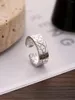 Кластерные кольца высокого качества чисто 295 серебряного "трещин" кольцо для мужчин и женщин простой стиль личности с открытием