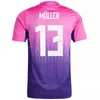 2024-25 Euro Cup 4 Tah Fußballtrikot 2 RUDIGER 22 TER STEGEN 13 MULLER 21 Gundogan 18 Mittelstadt 7 Havertz 17 Wirtz 9 Fullkrug Football Football Hemd Kits Nationalmannschaft Deguo