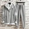 Frühlings Sommer Herren koreanische Mode Loose Tracksuit Casual Hoodies und Hosen zweiteilige Sets Männer Sportswear Clothing 240412