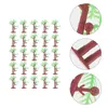 Decorative Flowers 25 Pcs Palm Model Tree Simulation Mini Plam Cake Decorations Paper Cup Hawaiian