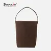 Sac à bandouliers Donna-in Natural Vow Sange N / S Park Tote Sac pour femmes Nubuck Coffee grand capacité Généreuse Cuir