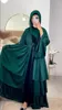 Ubranie etniczne satyna otwartą abaya kimono równin muzułmańsko abayas dla kobiet Dubaj 2024 Turcja Elengant Hiżab sukienka kaftan szata Ramadan Islam
