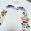 2024 Plate Original Label Trendy Brand Ev Fu Shen Xian He Big M Letter Printing Casual Short T-shirt Men's and Women's Half Sleeved Top 817746