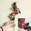 Decorative Flowers Simulation Flower Single Rose Decoration Home Wedding Road Guide Holding Po Props Plant Wall Fake