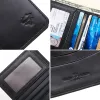 Wallets Men's Wallet Leather Billfold Slim Short Cowhide Credit Card/id Holders Inserts Coin Purses Business Foldable Wallet Bag