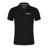 Men's Polos SWAT Security 2024 Summer Printed Ordinary Lapel Collar Short Sleeve T-shirt Casual Solid Color Printing Breathable Tops