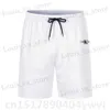 Shorts maschile Nuova lettera estiva Shorts stampato con design elastico con coulisse design leggero e ad asciugatura rapida Casual Spo T240419