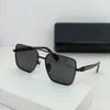 Square Okulary przeciwsłoneczne Złote metal/niebieski gradient mężczyźni Summer Sunnies Lunettes de Soleil Uv400 okulary