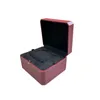 Anpassning av röda klocklådor med hög kvalitet med papperskort och väska för topp lyxig BZM Case Wristwatch Box Watch Holder Display 240416