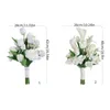 Flores decorativas yysd Flor artificial Ramos de novia para la novia para la novia Browet Boda rústica