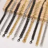 Chain Stainless Steel Bracelets For Men Blank Color Punk Curb Cuban Link Chain Bracelets On the Hand Jewelry Gifts trend for women d240419