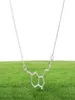 1 chemical molecular structure pendant necklace formula 5HT geometric exquisite nurse simple Lucky woman mother men039s family1095334