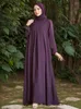 ABBIGLIE ETNICI MEDIO Oriente ABAYA ABAYA ELEGENTE SOLIDO SOLIDO CAFTICHE CHUAd Domeni da donna Dubai Turchia Ledies Daily Modest Daily