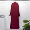 JHEX ETHIN COUNTING muzułmańskie abaya kobiety Jilbab Islamskie ubranie Dubaj Saudyjska czarna szata Turkish Modstyn Uprzewodność modlitewna Suknicja z kapturem Smocking Sleeve D240419