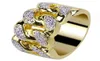 Mens sieraden ringen hiphop bling iced out cz koninklijke gesimuleerde diamant eeuwigheid bruiloftsband ring heren liefde accessoires7055042