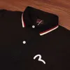 スモールシーガル刺繍夏新しいカジュアルブラックポロシャンシンプルで多目的なメンズトレンディブランド短袖Tシャツトップ467388