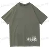 Men's T-Shirts 2023 Mens Summer Print T-Shirt Brand Mens Fashion Casual Loose Cotton Sport Jogging T-Shirt Strt Hip Hop Couple T-Shirt T240419