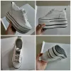 Sandaler Fujin Super High Thick Thick Heel Platform Flats Women Casual Shoes äkta läder Mjuk högkvalitativ sko Sneakers White Black