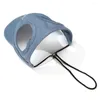 Abbigliamento per cani sport gatto esterno viso cappello da pet da baseball berretto da sole fori per le orecchie