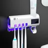 Badtillbehör Set Ryra Automatisk tandborste Sterilisator UV -hållare Tandkräm Squeezer Smart Dispenser Badrumstillbehör