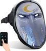 Jeu de contrôle de l'application Bluetooth Smart Carnival Noël RVB LED change de masques de visage brillant Affichage LED Masque Light Up Programmable DIY 240417