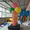 wholesale Inflatable Three -Ball Ice Cream Cone Model For Dessert Shop Ice Cream Shop Advertising Promotion